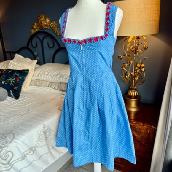 NWT Blue Polka Dots Dirndl - Picture 2 of 15